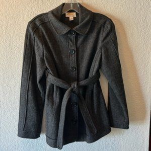 Talbots Herringbone Jacket w/Belt